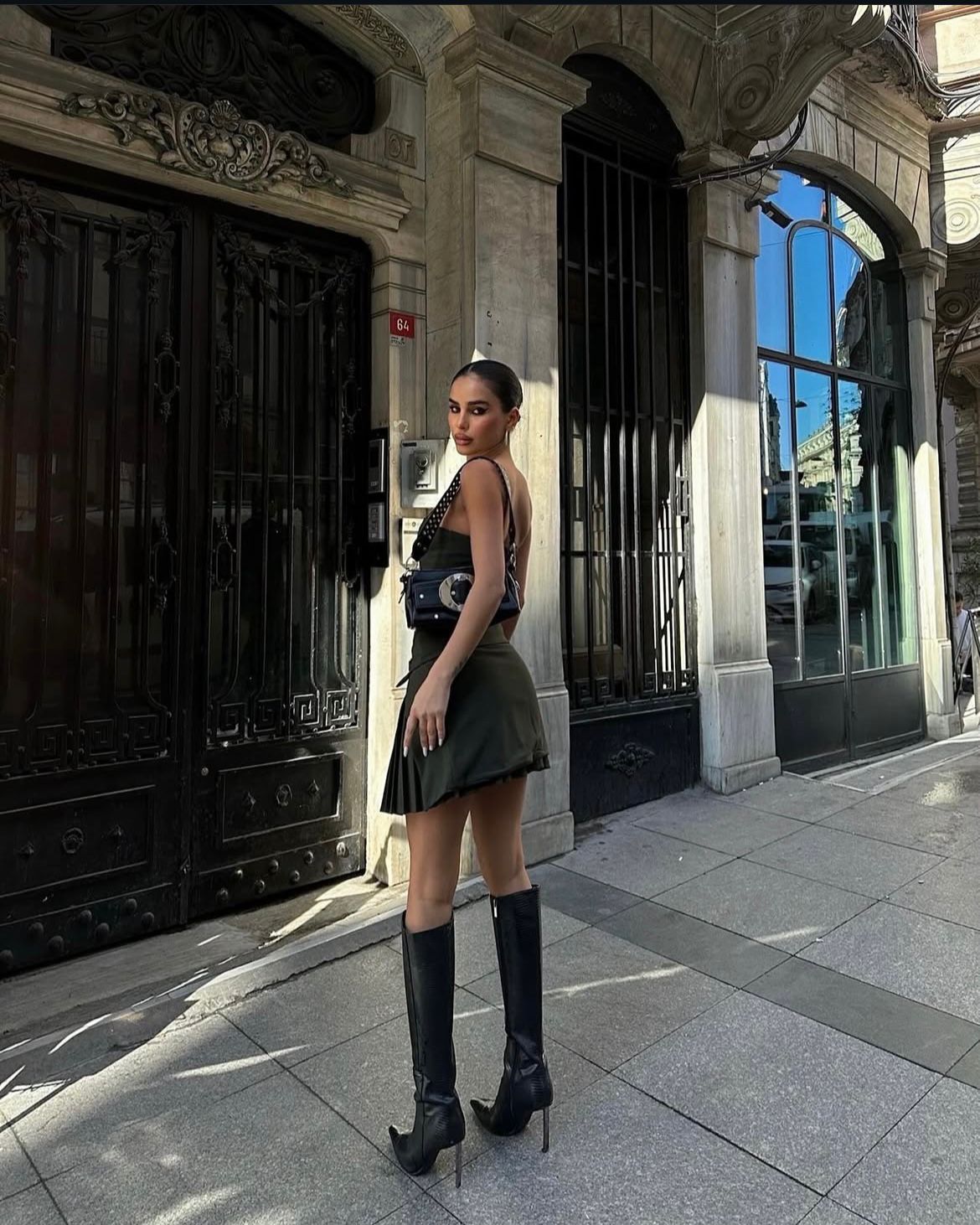 Set Rochie cu Top si Fusta Plisata