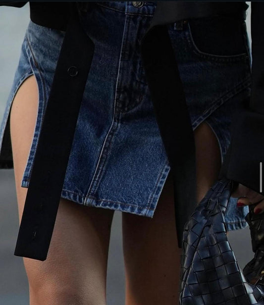 Fusta Mini Denim